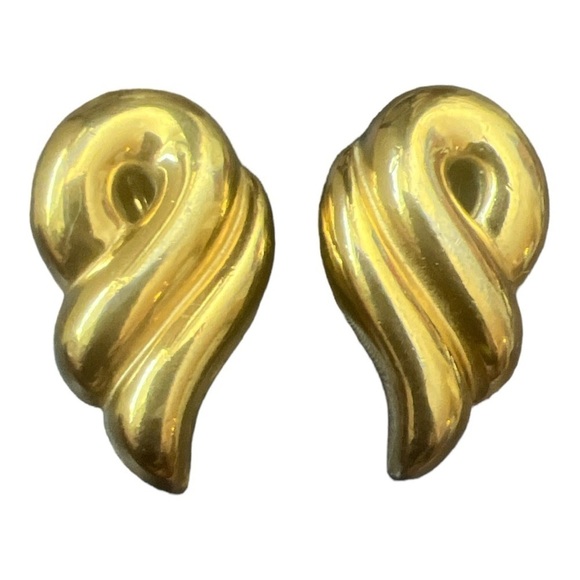 Givenchy chunky 80’s gold vintage earrings - Picture 1 of 5